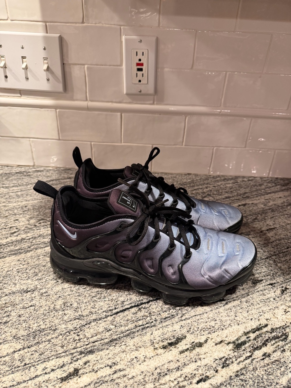 Mens Nike Air VaporMax Plus Aluminum Grey Black 924453-018 Size 11